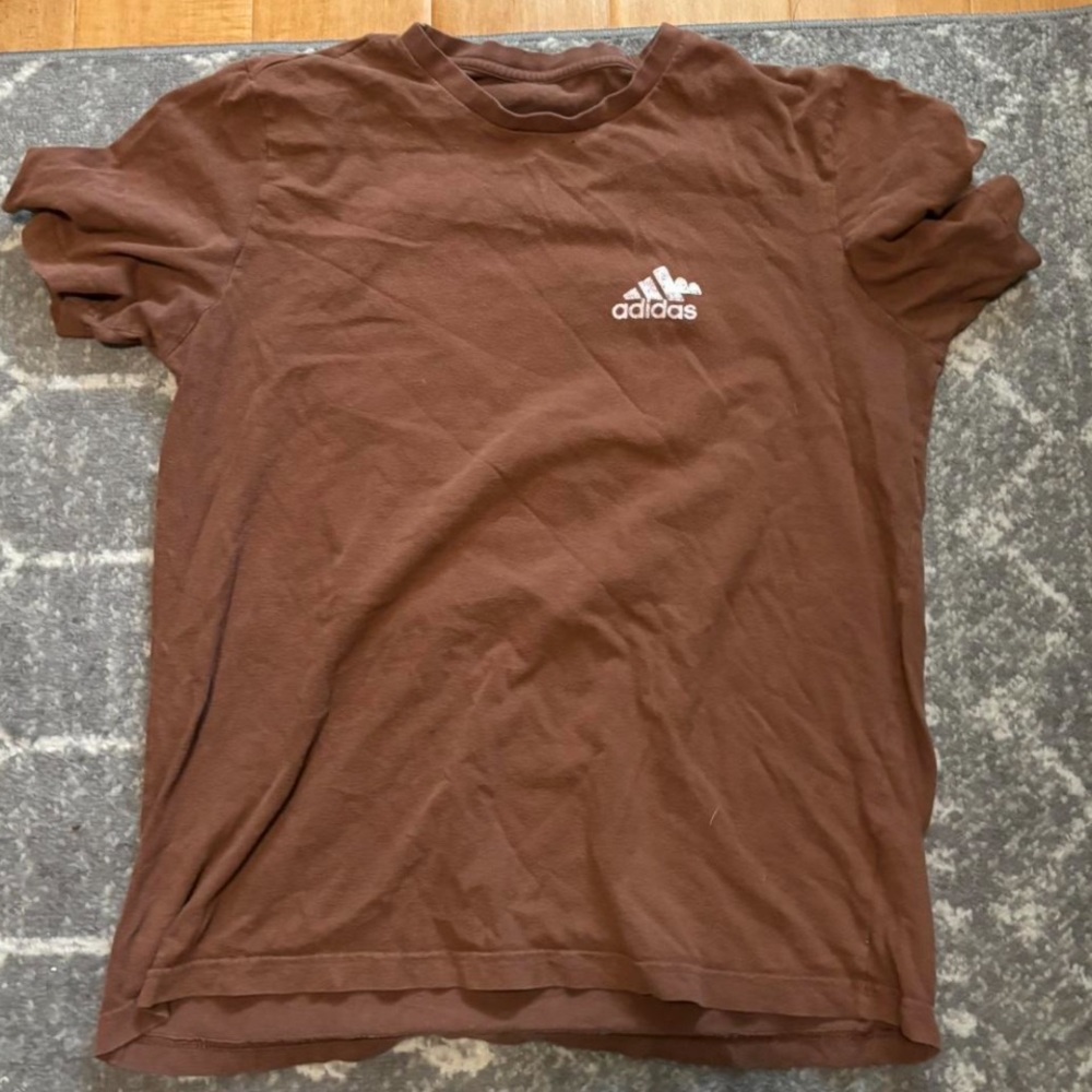 Adidas Men's Brown T-Shirt medium